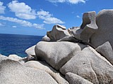 Etwas vom Beeindruckensten ist Capo Testa - am nordwestlichen Zipfel Sardiniens. Man knnte da spielend ein dickes Fotoalbum fllen mit Felsformationen - jeder Felsen ein Kunstwerk.